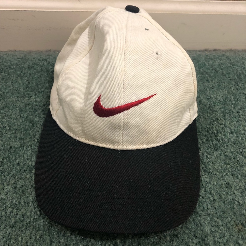 Vintage 90s Nike SnapBack hat swoosh air rap